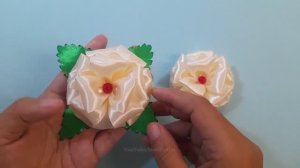 Как сделать цветы из ленты _ Идеи поделок из цветов из ленты _ Цветы из ленты своими руками