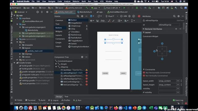 Android Kotlin + Firebase: SignUp create user Part 1 смотреть онлайн
