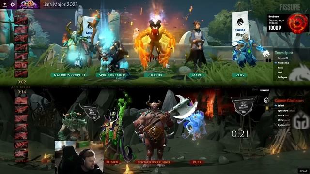 НС смотрит игру Team Spirit vs Gaimin Gladiators | Lima Major 2023 | Групповой этап смотреть онлайн