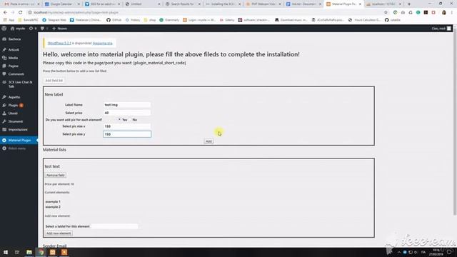 Material list Wordpress Plugin смотреть онлайн