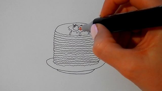 Как ПРОСТО нарисовать БЛИНЫ НА МАСЛЕНИЦУ/1071/How to draw PANCAKES FOR Shrovetide смотреть онлайн