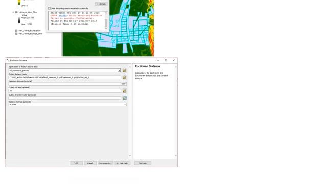 GIS: Error 999999 calculating Euclidean Distance? смотреть онлайн