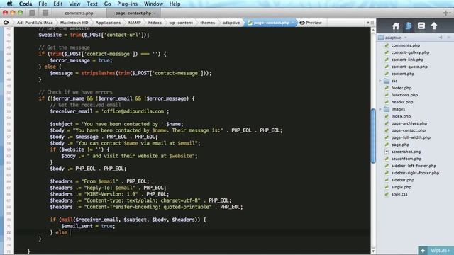 Adaptive Blog Theme: Completed the Contact Page With All the PHP Code смотреть онлайн