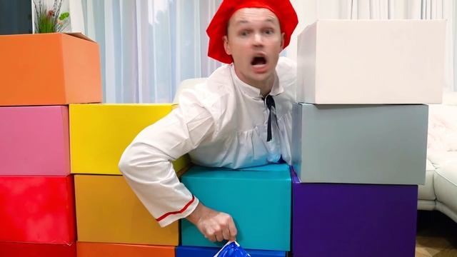 Макс и Катя играют в цвета