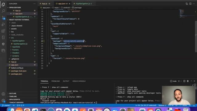 Android Push Notifications | Expo | React Native смотреть онлайн