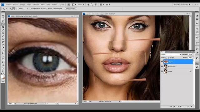 Tutorial Photoshop CS4 Fotomontaje y Retoque Facial смотреть онлайн