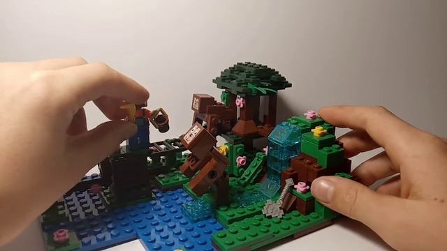 Обзор конструктора Minecraft 10961 "MY WORLD"! смотреть онлайн