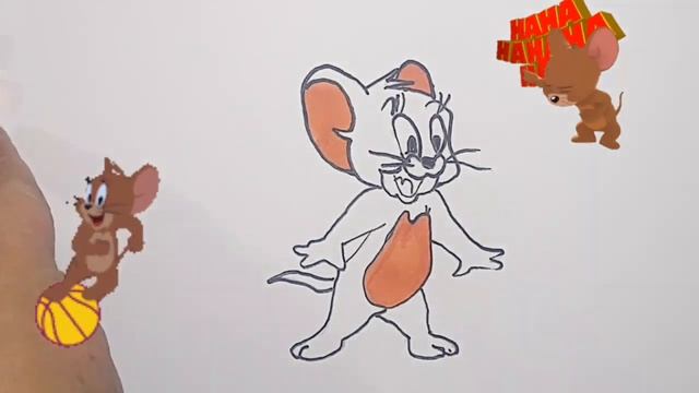 Как нарисовать мышонка Джерри How to draw Jerry mouse draw a frog coloring смотреть онлайн
