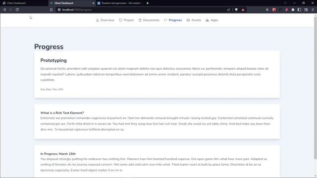 PART 2 - BUILD A FRONTEND CLIENT DASHBOARD - #tsbsankara