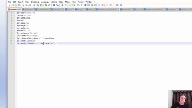 Python Variables смотреть онлайн