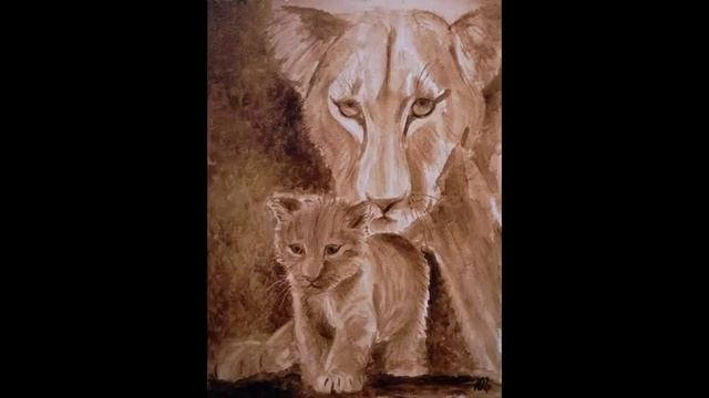 Кофейные рисунки животных от Julia Latte смотреть онлайн