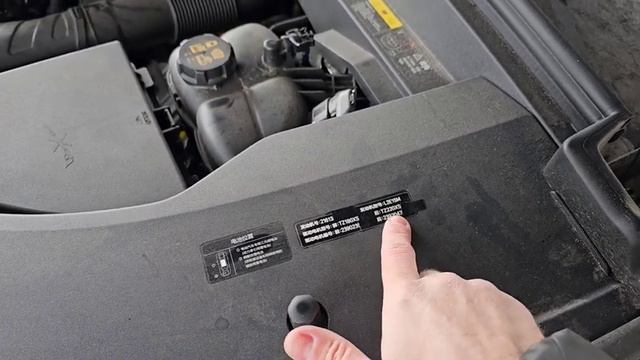 Lixiang L7, L8, L9. Расположение Vin и номера двигателя L2E15M.