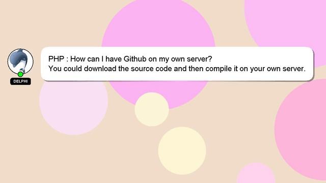 PHP : How can I have Github on my own server? смотреть онлайн
