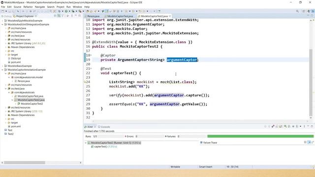 @Captor Annotation in Mockito with Example ||Mockito 3 Tutorial|Junit 5 and Mockito ||ArgumentCapto смотреть онлайн
