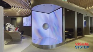 «Шереметьево». Бизнес-зал «Alfa Only». Led экраны. Visual System. (видеоэкран, медиаэкран, диодный)