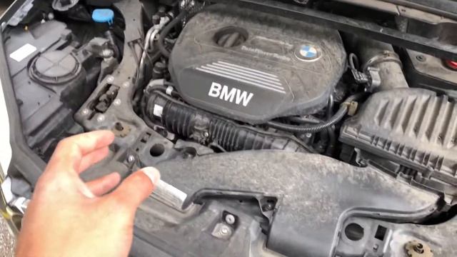 BMW X1 - WHERE TO ADD COOLANT - HOW TO смотреть онлайн