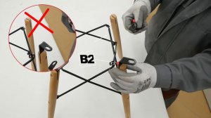 Инструкция по сборке. Стул 10167/DCA (разборная основа)