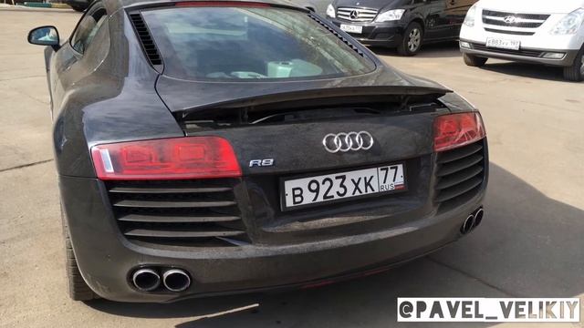 Audi R8 exhaust sound, выхлоп смотреть онлайн