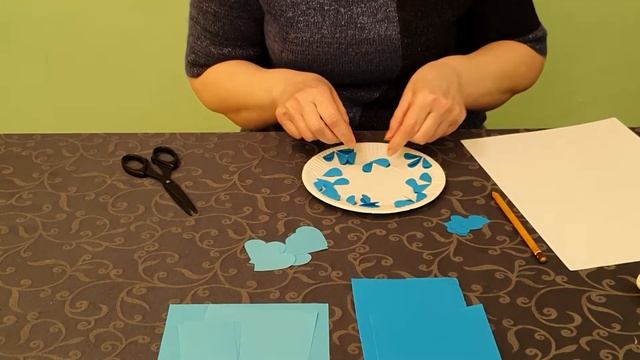 Мастер-класс от студии "Радуга". Аппликация "Тарелка Гжель" смотреть онлайн