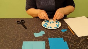 Мастер-класс от студии "Радуга". Аппликация "Тарелка Гжель"