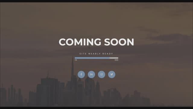 Анимированная страница Coming Soon с использованием только HTML и CSS смотреть онлайн