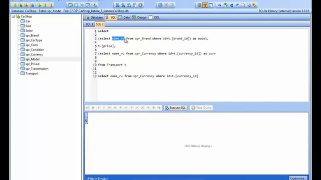 № 9 DATABASE ПОДЗАПРОСЫ смотреть онлайн