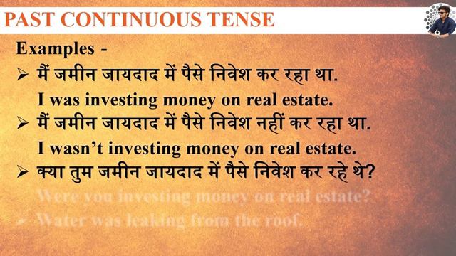 PAST CONTINUOUS TENSE | PAST TENSE | TENSE PART 6 | ENGLISH GRAMMAR IN HINDI | смотреть онлайн