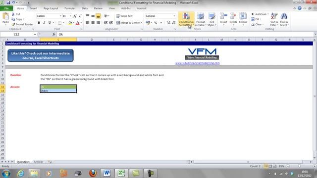 Checks and Balances - Excel 2007 Conditional Formatting смотреть онлайн