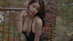 Model Film #7 BanHee in Deep Neck Dress ?_ 모델 반희의 영상 촬영! 검은색 파티원피스