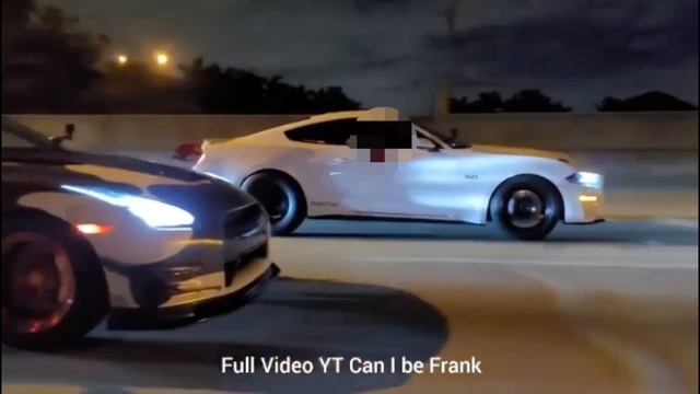 Mustang GT TT 1600hp vs Nissan GT-R 1300hp смотреть онлайн