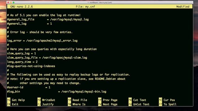 fixing the log file location for mysql on sam.buscompanyx.com смотреть онлайн