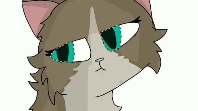 Светло-коричневая кошка. Мой недавний рисунок. Рисую кошку с цветочком. смотреть онлайн