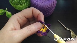 Мастеркласс "Анютины глазки" крючком