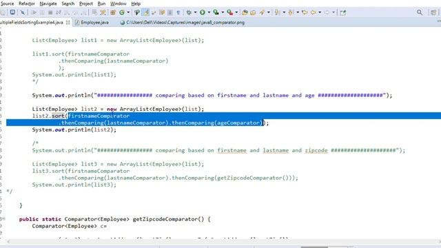Comparing List of Objects Using Multiple Fields -Plain Java 8 Comparator - No Third Party Library смотреть онлайн