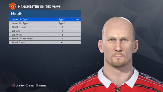 Jaap Stam face PES 2017 (Manchester United 1998/99) смотреть онлайн
