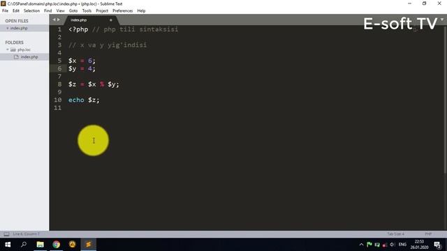 Php #3 Phpda matematik amallar смотреть онлайн
