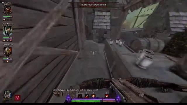 Warhammer Vermintide 2 - Shadows Over Bogenhafen DLC Episode 4 - BlightReaper Veteran Run смотреть онлайн