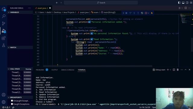 Java Programming // The user can add, read, update, and remove information смотреть онлайн