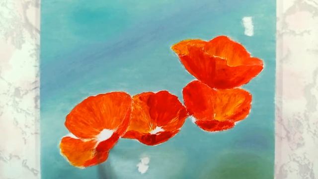 Рисование цветов. Маки.| Drawing flowers. Poppy. смотреть онлайн