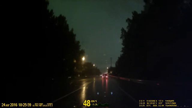 Кашира-Ступино, вот это ливень!!! смотреть онлайн