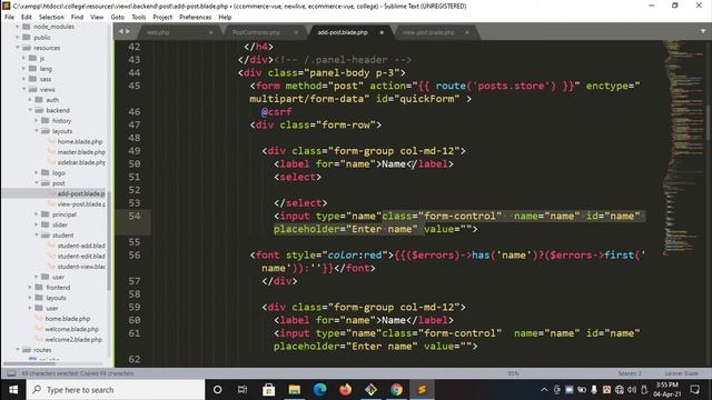 #PHP Laravel | Post Episode (2) Part- 35 Website Development | Full Course | Bangla Tutorial смотреть онлайн