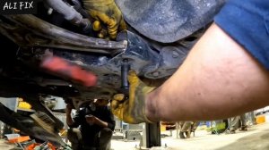 замена переднего рычага и шаровой опоры - ось ШРУС (приводной вал)... hyundai sonata 2016-2019