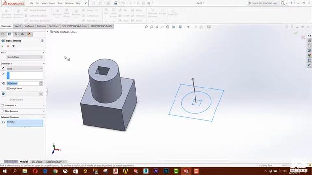 Solidworks Beginner Course (Sinhala)- Part 32 - Contours смотреть онлайн