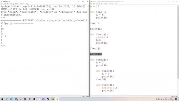 Python за 1 минуту #16: Глобальные и локальные переменные