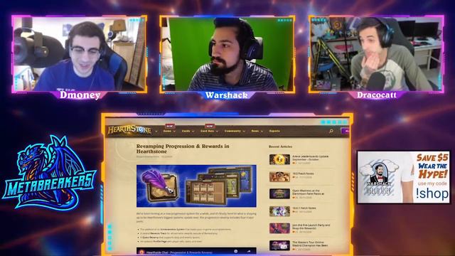 Tavern Pass OUTRAGE? Best New Decks? MADNESS! -Metabreakers Hearthstone Podcast смотреть онлайн