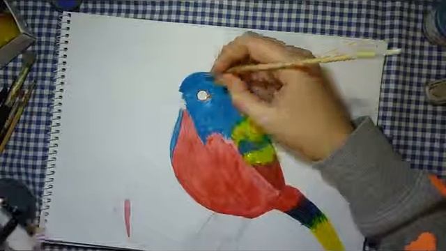 Как нарисовать птицу | Olya Zu смотреть онлайн