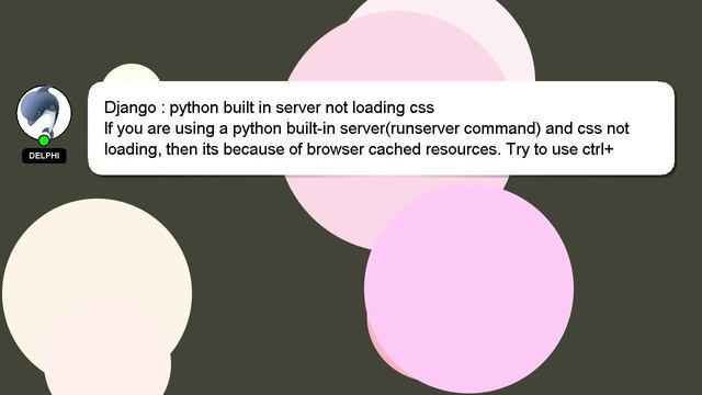 Django : python built in server not loading css смотреть онлайн