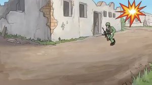 Военно-поучительный мультик. 2 часть Озвучивает Охлобыстин/Military-instructive cartoon. Part 2