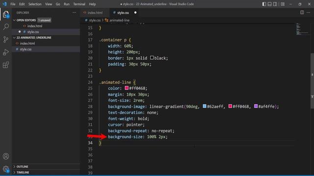 ?LÍNEA ANIMADA EN HTML+CSS? Cómo crear línea animada debajo de los enlaces/links [Efecto Hover CSS] смотреть онлайн