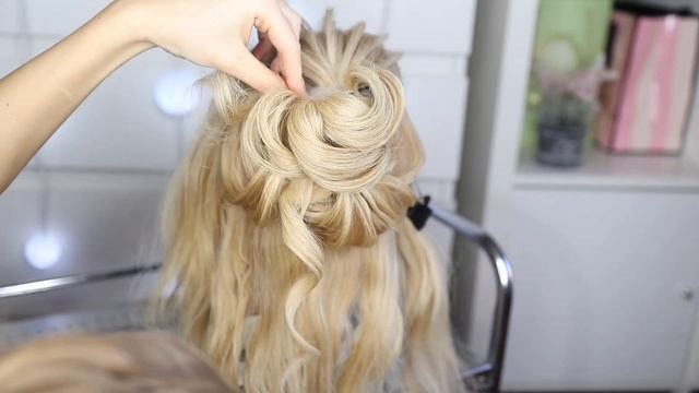 Свадебная прическа "Средний Пучок" ? Обучение причёскам | Bridal Hair Tutorial | Peinado para boda смотреть онлайн